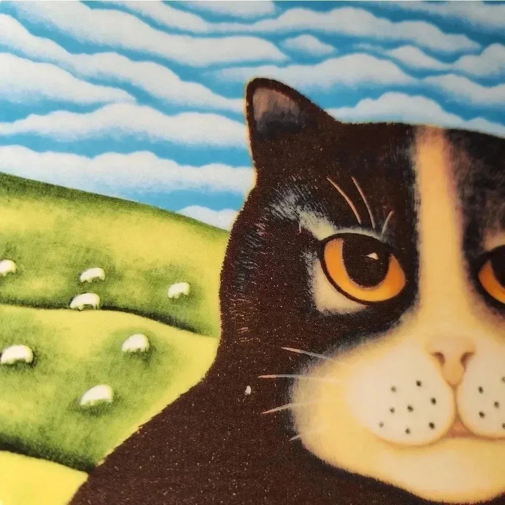 Priscilla cat plate‎